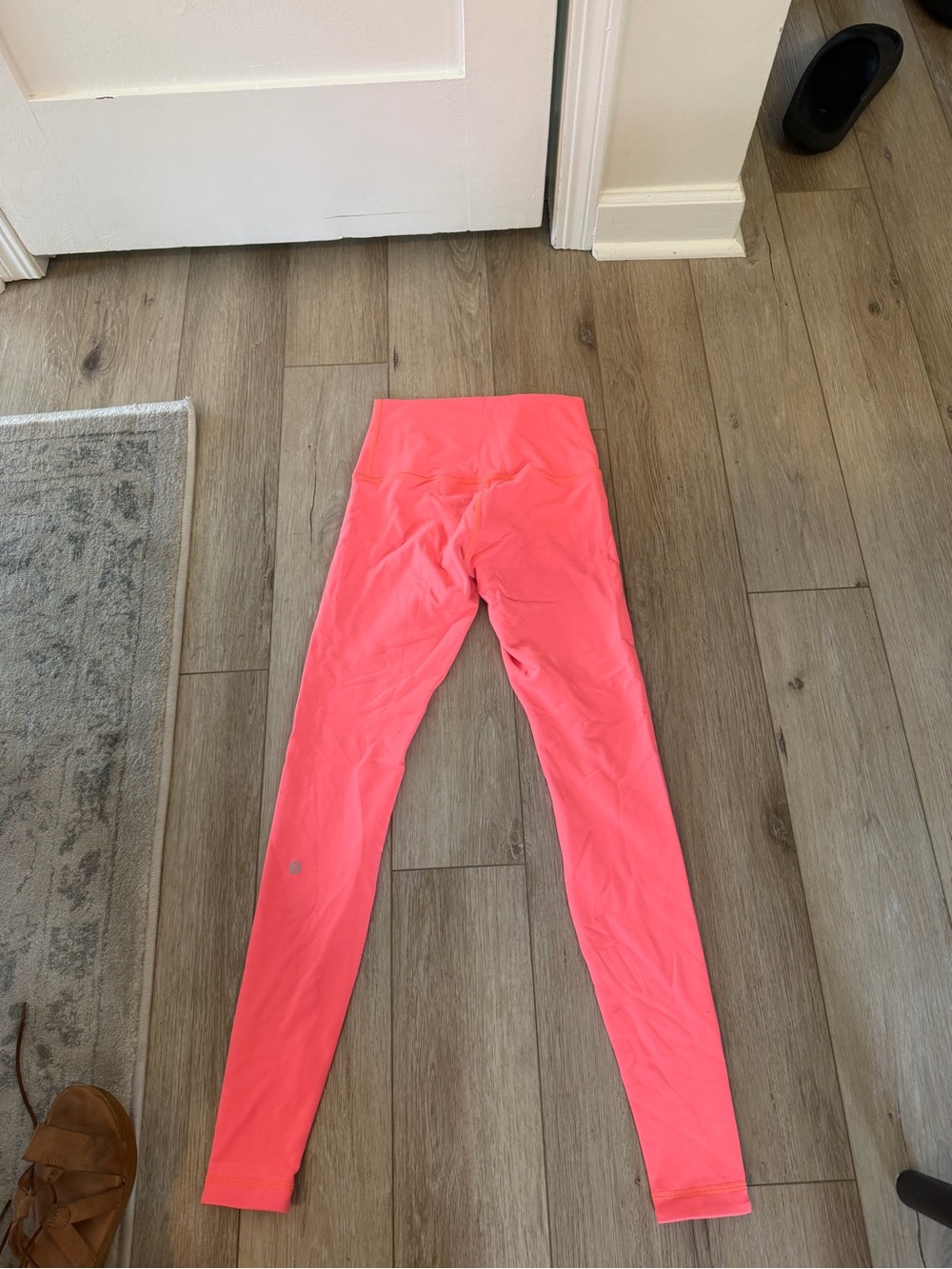lululemon athletica Neon Coral High-Rise Leggings